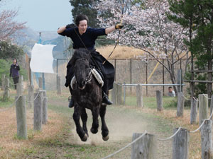 流鏑馬馬場　稽古