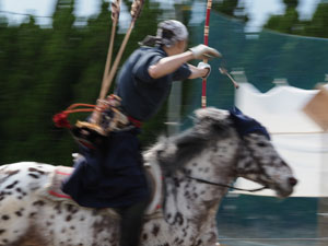 流鏑馬馬場　稽古