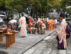 流鏑馬　神事の開始