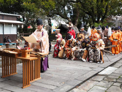 流鏑馬　神事 祝詞奏上