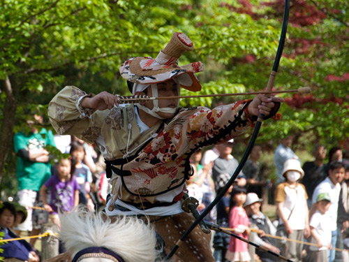 小笠原流　流鏑馬　四番射手　入山　光