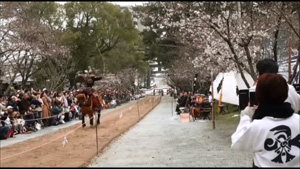 福岡県柳川市　三柱神社　小笠原流流鏑馬　奉納