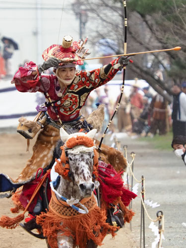 2017年3月　福岡・柳川市　三柱神社　流鏑馬奉納