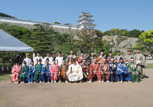 2019年5月　明石城築城400年記念　流鏑馬神事　諸役、神職、スタッフ