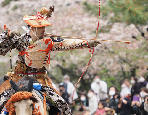 2019年3月　福岡・柳川市　三柱神社　流鏑馬奉納