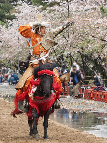 2019年3月　福岡・柳川市　三柱神社　流鏑馬奉納