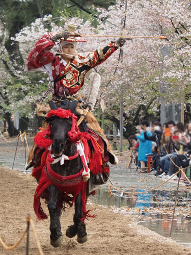 2019年3月　福岡・柳川市　三柱神社　流鏑馬奉納