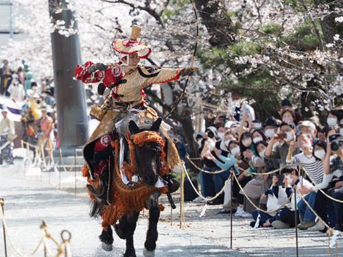 2022年3月　福岡・柳川市　三柱神社　流鏑馬奉納