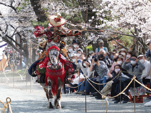 2022年3月　福岡・柳川市　三柱神社　流鏑馬奉納