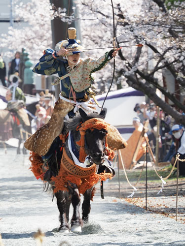 2022年3月　福岡・柳川市　三柱神社　流鏑馬奉納