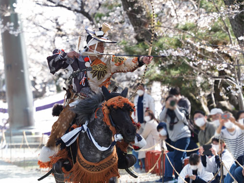 2022年3月　柳川市　三柱神社　流鏑馬