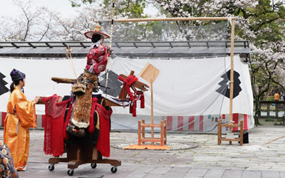 小笠原流 弓馬術　2024年　柳川市三柱神社奉納