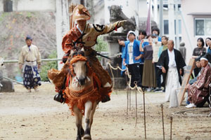 2025年10月　綱分八幡宮　流鏑馬