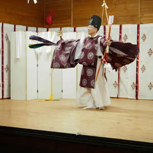 綱分八幡宮　放生会御神幸祭　神楽　天神