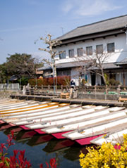 柳川　川下り　　船乗り場