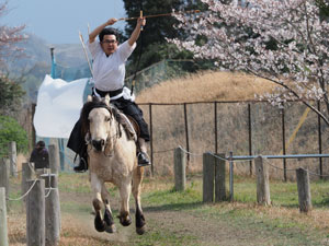 流鏑馬馬場　稽古