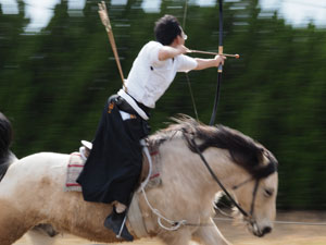 流鏑馬馬場　稽古