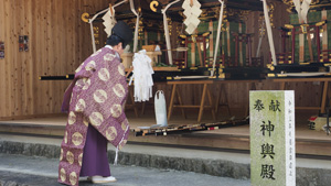 流鏑馬神事の開始