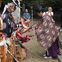 小笠原流流鏑馬神事　弓渡し