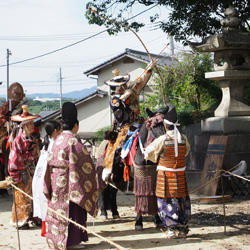 小笠原流弓馬術（流鏑馬）奉納　儀式　天長地久式
