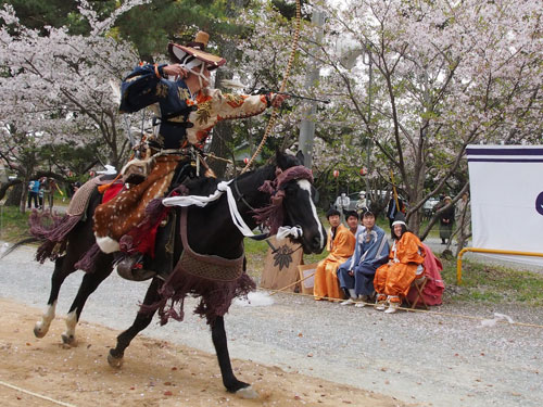 柳川　三柱神社　小笠原流流鏑馬