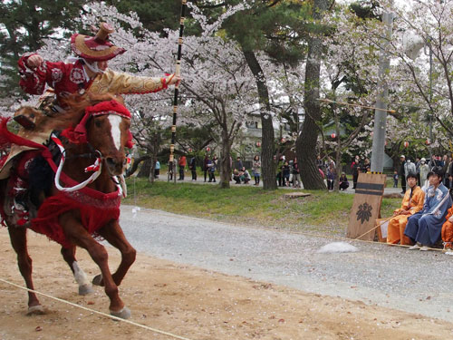 柳川　三柱神社　二の的　小笠原流流鏑馬