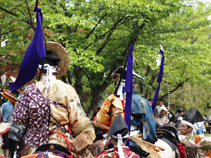 流鏑馬　神事　終了時