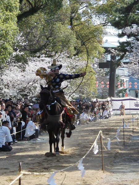 2010年　柳川　流鏑馬　射手　永松　良太